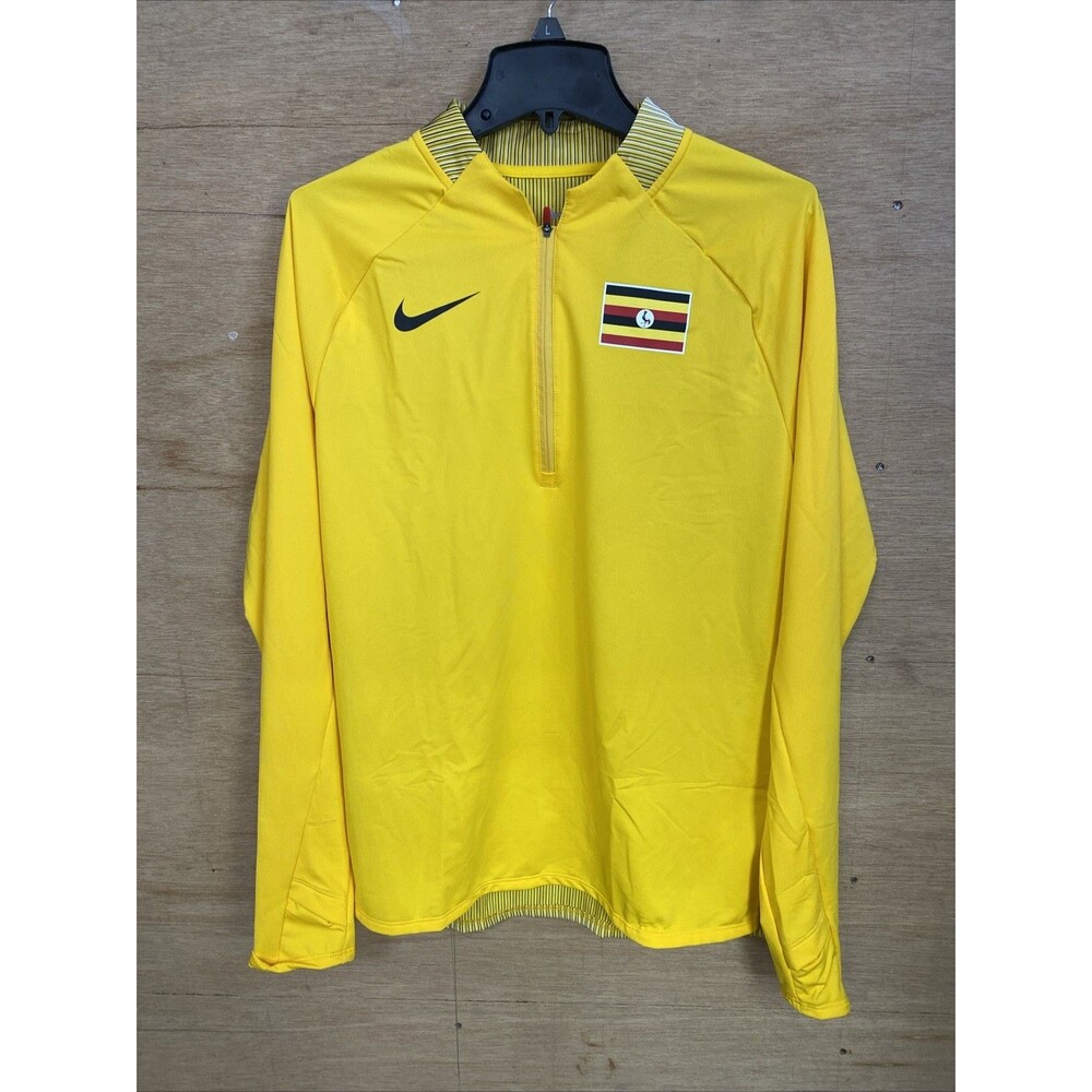 Nike Pro Elite Uganda Running 1/2 Zip Jersey CK3549-728 Men Size M